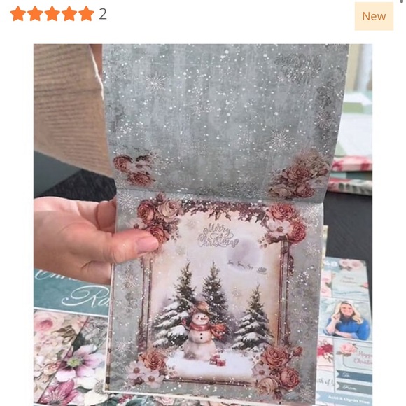 CRAFTER’S COMPANION  - 6 x 6 Paper Pad - Christmas Rose - Picture 5 of 7